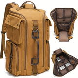 NNETM Vintage Canvas Laptop Backpack Travel & Commute Bag