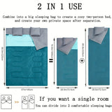 NNETM Double Sleeping Bag with Pillow (XL Queen)