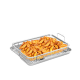 NNETM Stainless Steel Oven Grilling Basket with Double Handle