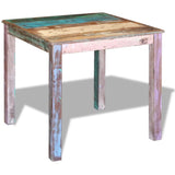 NNEDPE Dining Table Solid Reclaimed Wood 80x82x76 Cm