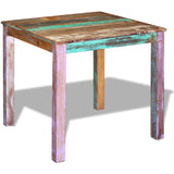 NNEDPE Dining Table Solid Reclaimed Wood 80x82x76 Cm
