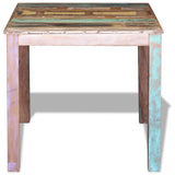 NNEDPE Dining Table Solid Reclaimed Wood 80x82x76 Cm