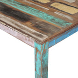 NNEDPE Dining Table Solid Reclaimed Wood 80x82x76 Cm