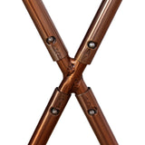 NNEVL Butterfly Chair Brown and White Real Cowhide Leather