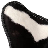 NNEVL Butterfly Chair Black and White Real Cowhide Leather