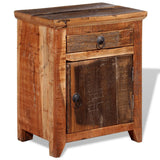 NNEDPE Nightstand Solid Acacia Reclaimed Wood
