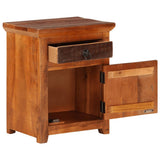 NNEDPE Nightstand Solid Acacia Reclaimed Wood