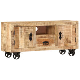 NNEDPE Tv Cabinet Rough Mango Wood 120x30x50 Cm