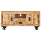 NNEDPE Tv Cabinet Rough Mango Wood 120x30x50 Cm