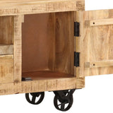 NNEDPE Tv Cabinet Rough Mango Wood 120x30x50 Cm