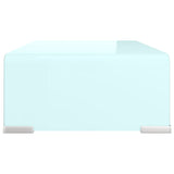 NNEVL TV Stand/Monitor Riser Glass Green 40x25x11 cm