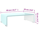 NNEVL TV Stand/Monitor Riser Glass Green 40x25x11 cm