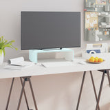 NNEVL TV Stand/Monitor Riser Glass Green 40x25x11 cm