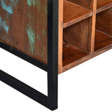 NNEDPE Wine Rack For 16 Bottles Solid Reclaimed Wood