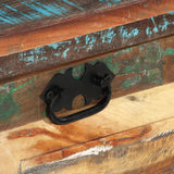 NNEDPE Shoe Storage Bench Solid Reclaimed Wood