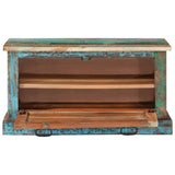 NNEDPE Shoe Storage Bench Solid Reclaimed Wood