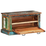 NNEDPE Shoe Storage Bench Solid Reclaimed Wood