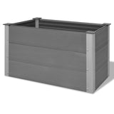 NNEVL Garden Raised Bed WPC 100x50x54 cm Grey