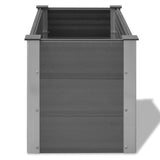 NNEVL Garden Raised Bed WPC 100x50x54 cm Grey