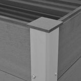 NNEVL Garden Raised Bed WPC 100x50x54 cm Grey