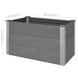 NNEVL Garden Raised Bed WPC 100x50x54 cm Grey