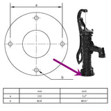 NNEVL Garden Hand Water Pump Cast Iron