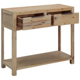 NNEDPE Console Table 82x33x73 Cm Solid Acacia Wood