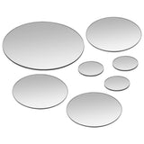 NNEVL 7 Piece Wall Mirror Set Round Glass