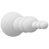 NNEVL 7 Piece Wall Mirror Set Round Glass