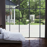 NNEVL Window Film Frosted Stripes Design 0,9x5 m PVC
