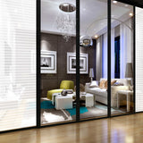 NNEVL Window Film Frosted Stripes Design 0,9x5 m PVC