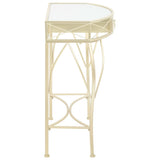 NNEDPE Side Table French Style Metal 82x39x76 Cm Gold