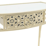 NNEDPE Side Table French Style Metal 82x39x76 Cm Gold