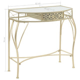 NNEDPE Side Table French Style Metal 82x39x76 Cm Gold
