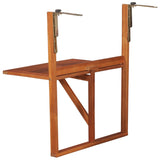 NNEVL Hanging Balcony Table 64.5x44x80 cm Solid Acacia Wood