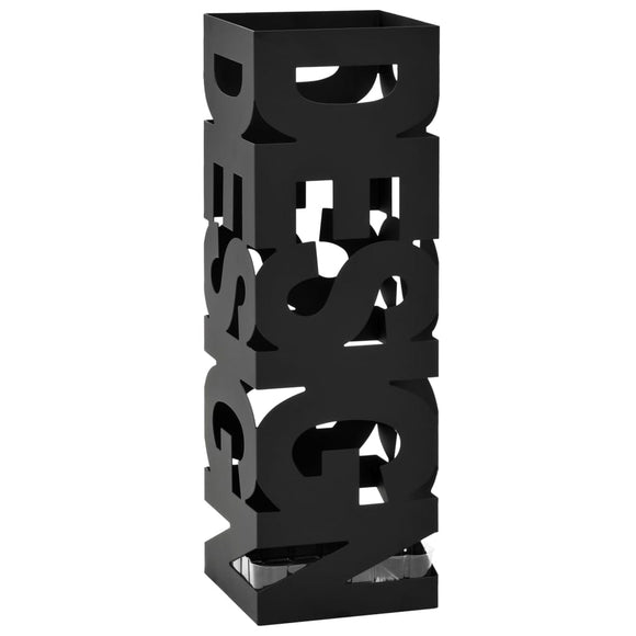 NNEVL Umbrella Stand Design Steel Black