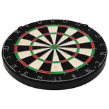 NNEVL Professional Sisal Dartboard with Cabinet and 6 Darts