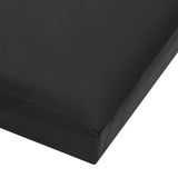NNEVL Folding Storage Stool Black Faux Leather