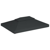 NNEVL 2-Tier Gazebo Top Cover 310 g/m² 4x3 m Anthracite