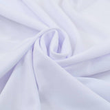 NNEVL 2 pcs Stretch Table Covers with Skirt 183x76x74 cm White