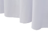 NNEVL 2 pcs Stretch Table Covers with Skirt 183x76x74 cm White