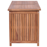 NNEVL Garden Storage Box 120x50x58 cm Solid Teak Wood