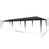 NNEVL Party Tent 3x9 m PE Anthracite