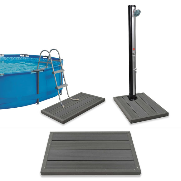 NNEVL Floor Element for Solar Shower Pool Ladder WPC