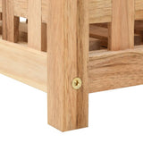 NNEDPE Umbrella Stand Solid Walnut Wood 18x18x50 Cm