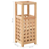 NNEDPE Umbrella Stand Solid Walnut Wood 18x18x50 Cm