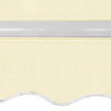 NNEVL Folding Awning Manual Operated 400 cm Cream