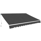 NNEVL Folding Awning Manual Operated 400 cm Anthracite
