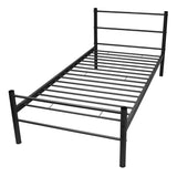 NNEVL Bed Frame Black Metal 106x203 cm King Single Size