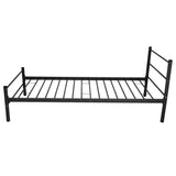 NNEVL Bed Frame Black Metal 106x203 cm King Single Size